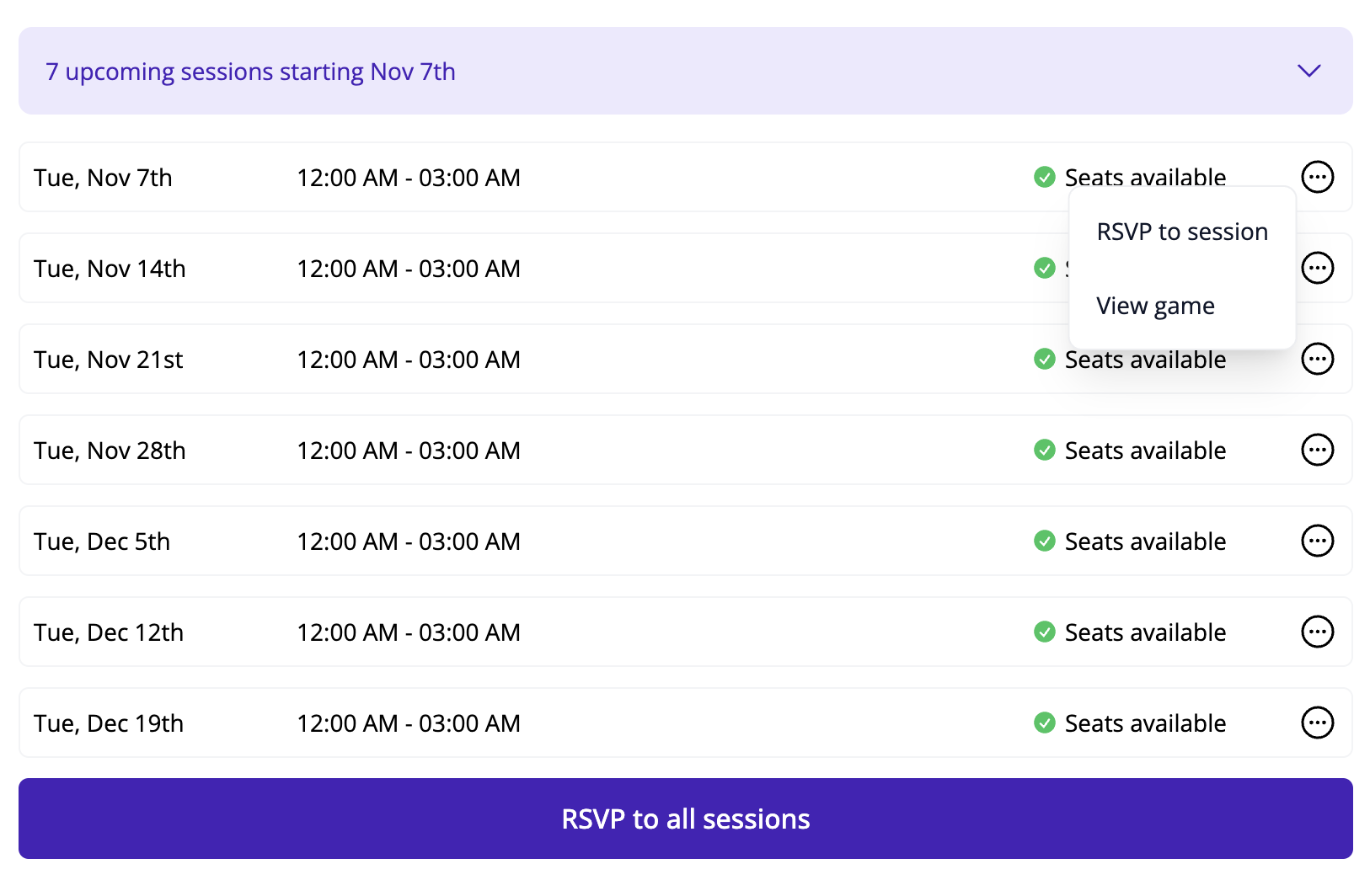 session example